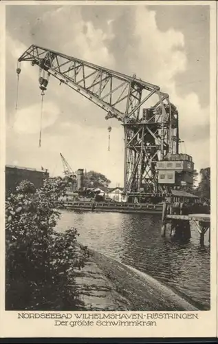 Wilhelmshaven Ruestringen Schwimmkran x