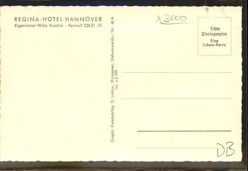 Hannover Hotel Regina *