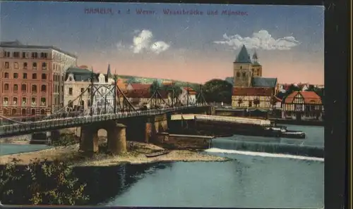 Hameln Weserbruecke Muenster *