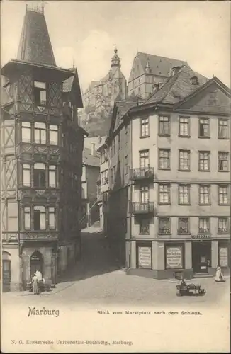 Marburg Marktplatz Schloss *