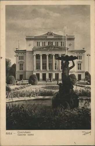 ws92176 Riga Lettland Riga Opernhaus Operas Nams * Kategorie. Riga Alte Ansichtskarten