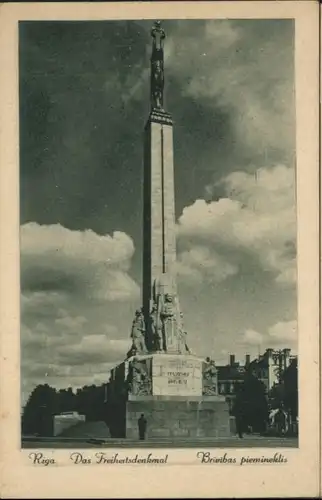 ws92186 Riga Lettland Riga Freiheitsdenkmal Brivibas Piemineklis * Kategorie. Riga Alte Ansichtskarten