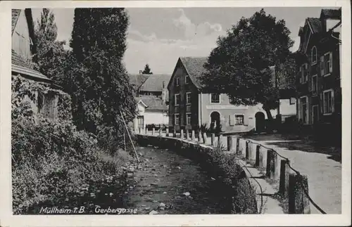 ws93631 Muellheim Baden Muellheim Gerbergasse * Kategorie. Muellheim Alte Ansichtskarten