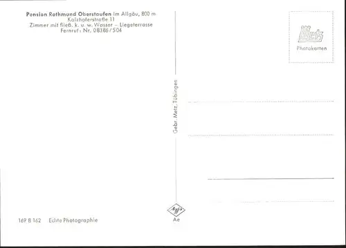 Oberstaufen Pension Rothmund *