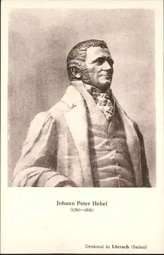 Loerrach Johann Peter Hebel Denkmal *