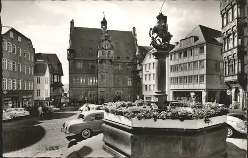 Marburg Marktplatz Brunnen *