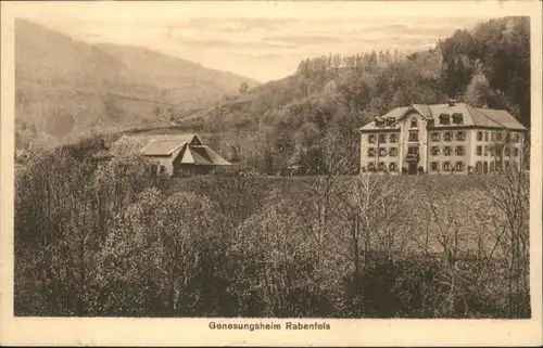 Schoenau Schwarzwald [Stempelabschlag] Genesungsheim Rabenfels x