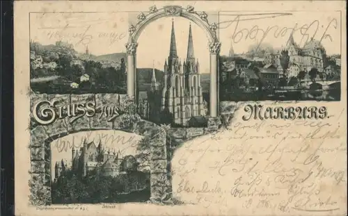 Marburg St Elisabeth Kirche Schloss  Universitaet x