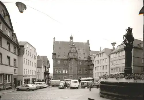 Marburg Rathaus Brunnen *