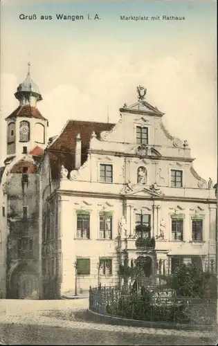 Wangen Allgaeu Marktplatz Rathaus *