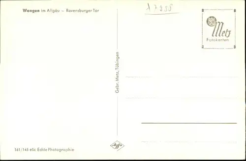 Wangen Allgaeu Ravensburger Tor *