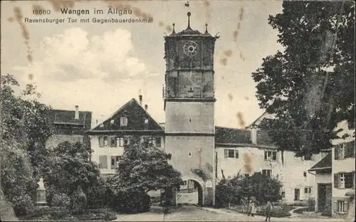 Wangen Allgaeu Gegenbauerdenkmal Ravensburger Tor *
