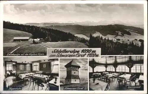 ws96932 Isny Allgaeu Isny Schletteralpe Schwarzen Grat Alpen Bodensee x Kategorie. Isny im Allgaeu Alte Ansichtskarten