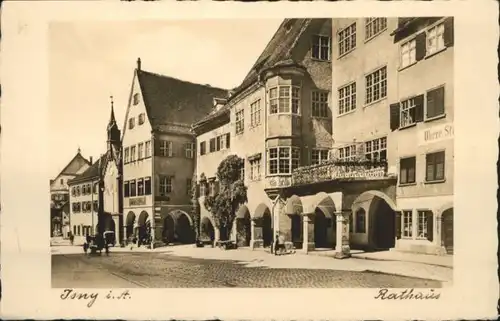 ws96968 Isny Allgaeu Isny Allgaeu Rathaus * Kategorie. Isny im Allgaeu Alte Ansichtskarten