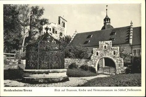 Heidenheim Brenz Heidenheim Brenz Brunnen Kirche Heimatmuseum Schloss Hellenstein * / Heidenheim an der Brenz /Heidenheim LKR