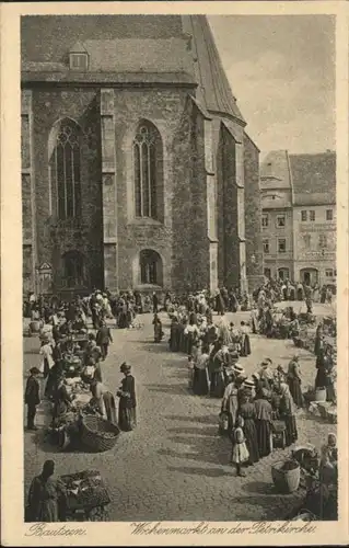 Bautzen Wochenmarkt Petri Kirche  *