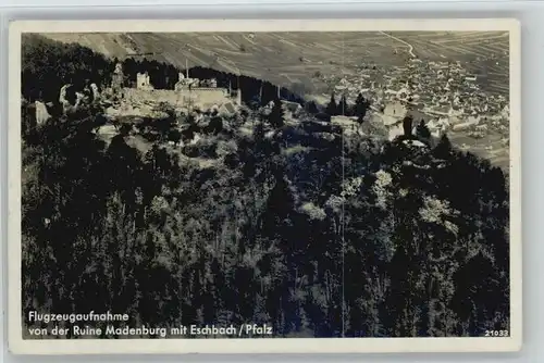 Landau Pfalz Landau Ruine Madenburg Fliegeraufnahme Eschbach * / Landau in der Pfalz /Landau Pfalz Stadtkreis