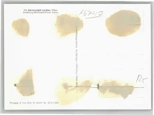 Landau Pfalz Landau Fliegeraufnahme Siedlung Wollmesheimer Hoehe * / Landau in der Pfalz /Landau Pfalz Stadtkreis