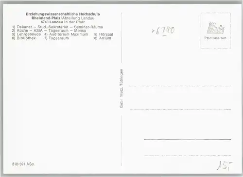 Landau Pfalz Landau Hochschule * / Landau in der Pfalz /Landau Pfalz Stadtkreis