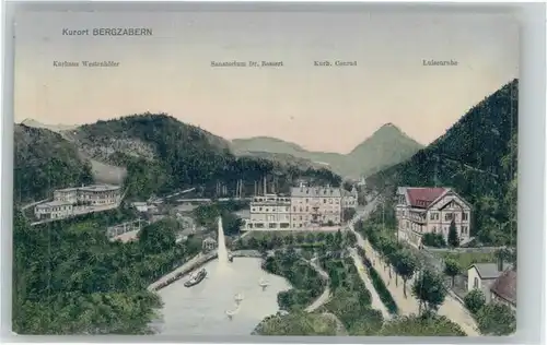 Bad Bergzabern Kurhaus Westenhoefer Sanatorium Dr Conrad Luisenruhe x