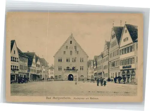 Bad Mergentheim Marktplatz Rathaus *