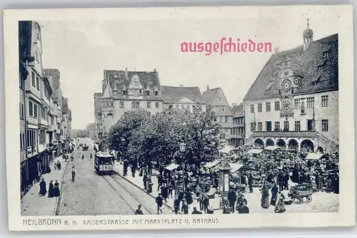 Heilbronn Kaiserstrasse Marktplatz Rathaus *