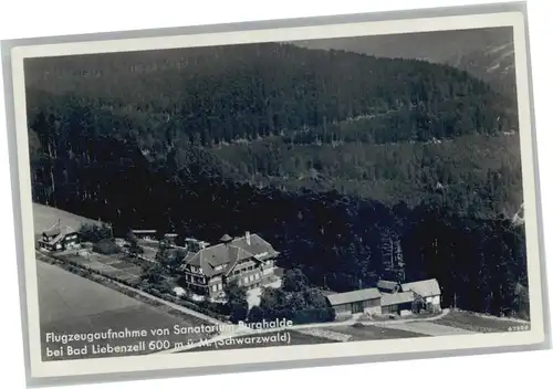 Bad Liebenzell Fliegeraufnahme Sanatorium Burghalde *