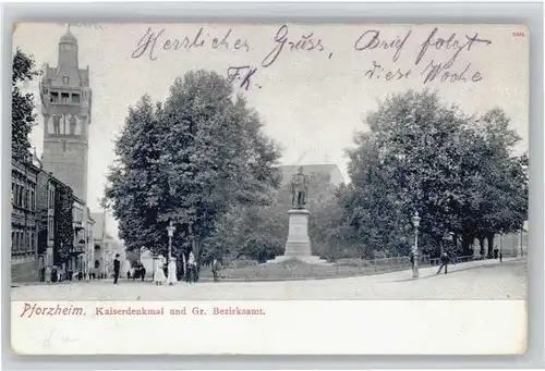 Pforzheim Kaiser Denkmal  x