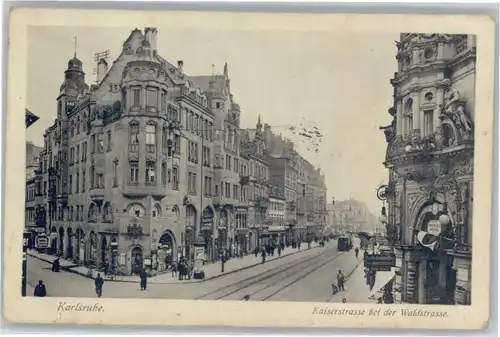 Karlsruhe Kaiserstrasse Waldstrasse x