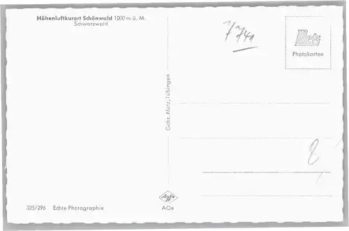 Schoenwald Schwarzwald  *