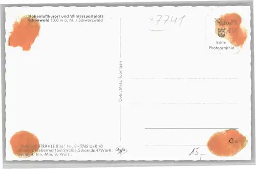 Schoenwald Schwarzwald Fliegeraufnahme *