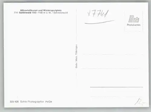 Schoenwald Schwarzwald  *