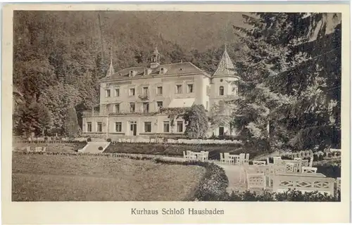 Badenweiler [Stempelabschlag]  Kurhaus Schloss Hausbaden x