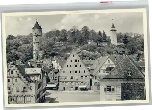 Biberach Riss Kapellenplatz Weisser Turm Gigelturm *