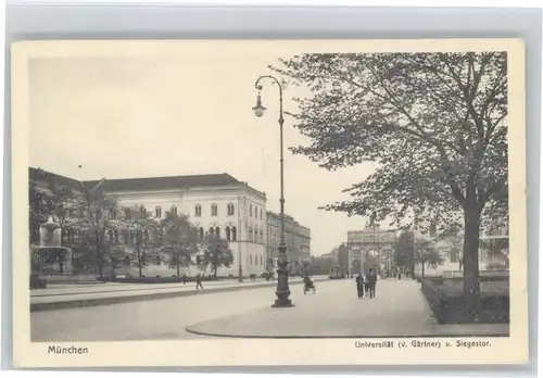 Muenchen Universitaet Siegestor *