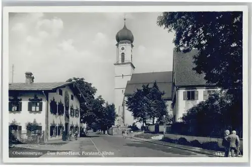 Oberammergau Koelblhaus Forstamt Kirche *