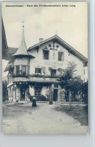 Oberammergau Haus des Christusdarstellers Anton Lang x