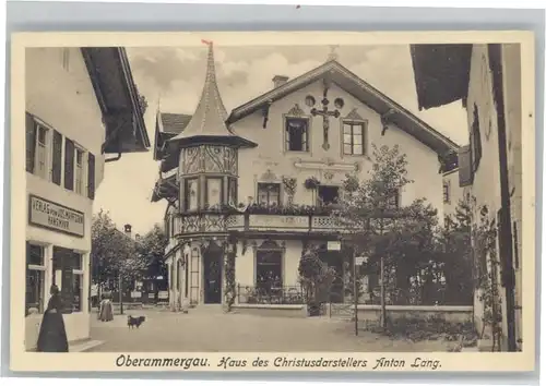 Oberammergau Haus des Christusdarstellers Anton Lang *