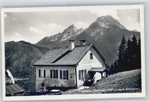 Berchtesgaden Brunnhaus Soeldenkoepfl Watzmann *