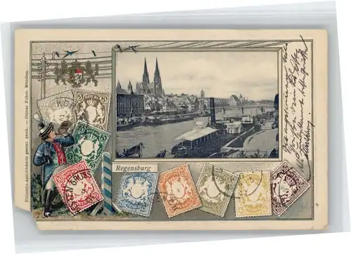 Regensburg Hornist Wappen Praegedruck x