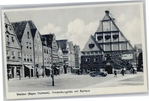 Weiden Oberpfalz Hindenburgplatz Rathaus *