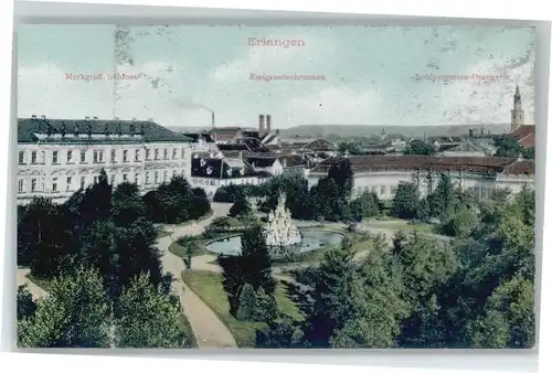 Erlangen Schloss Emigrantenbrunnen  *