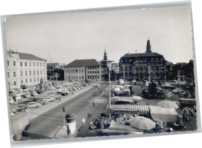Erlangen Marktplatz Rathaus Schloss * Nr. wu63001 oldthing
