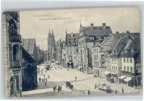 Nuernberg Koenigstrasse Lorenz Kirche  *