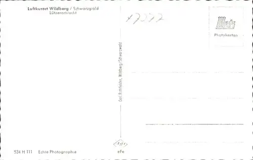 Wildberg Schwarzwald Wildberg Luetzenschlucht * / Wildberg /Calw LKR
