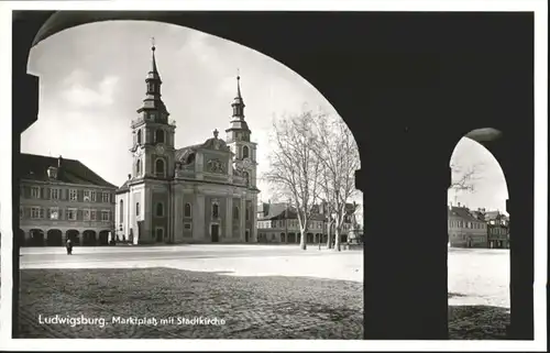 Ludwigsburg Marktplatz Stadtkirche *