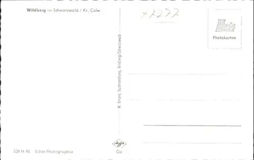 Wildberg Schwarzwald Wildberg  * / Wildberg /Calw LKR