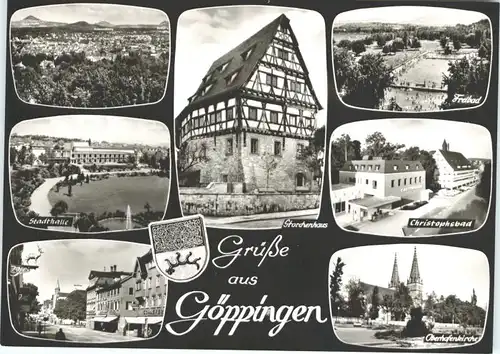 Goeppingen Stadthalle Storchenhaus Freibad Christophsbad Oberhofenkirche *