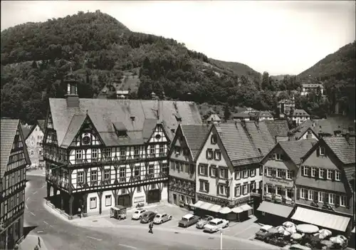 wu68416 Urach Bad Urach Marktplatz Rathaus  * Kategorie.  Alte Ansichtskarten