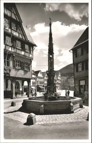 wu68852 Urach Bad Urach Marktbrunnen * Kategorie.  Alte Ansichtskarten